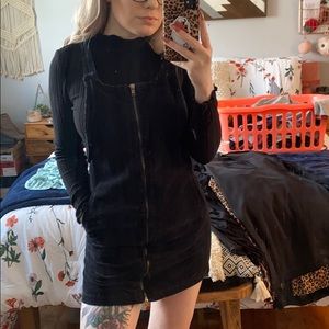 Corduroy Pinafore Zip Up with Pockets